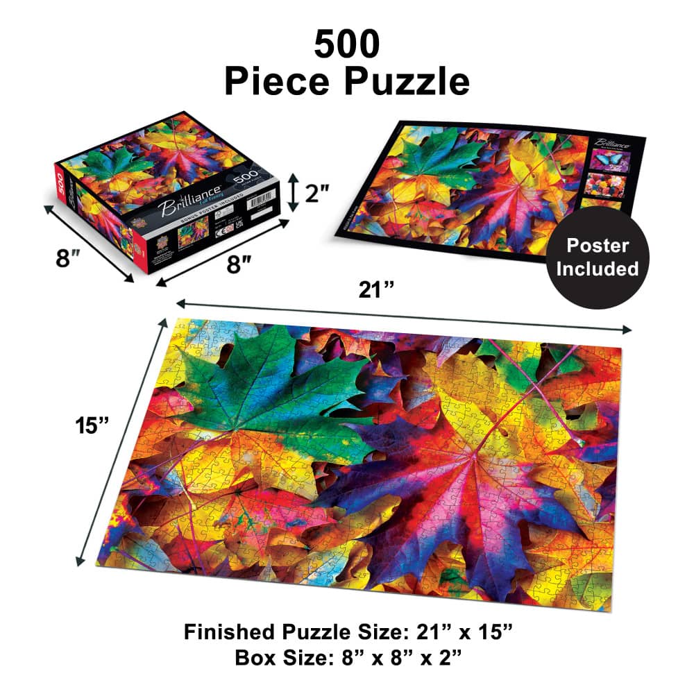 Brilliance - Fall Frenzy 500 Piece Jigsaw Puzzle - Image 5
