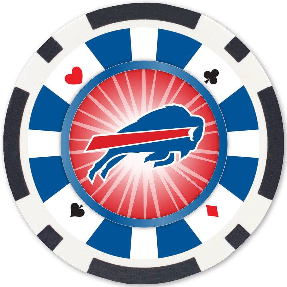 Buffalo Bills 100 Piece Poker Chips - Image 2