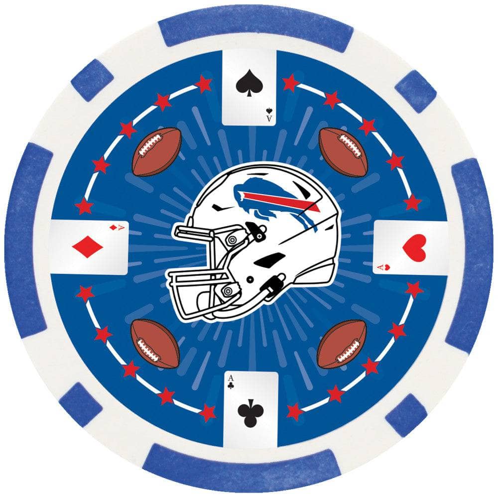 Buffalo Bills 100 Piece Poker Chips - Image 3