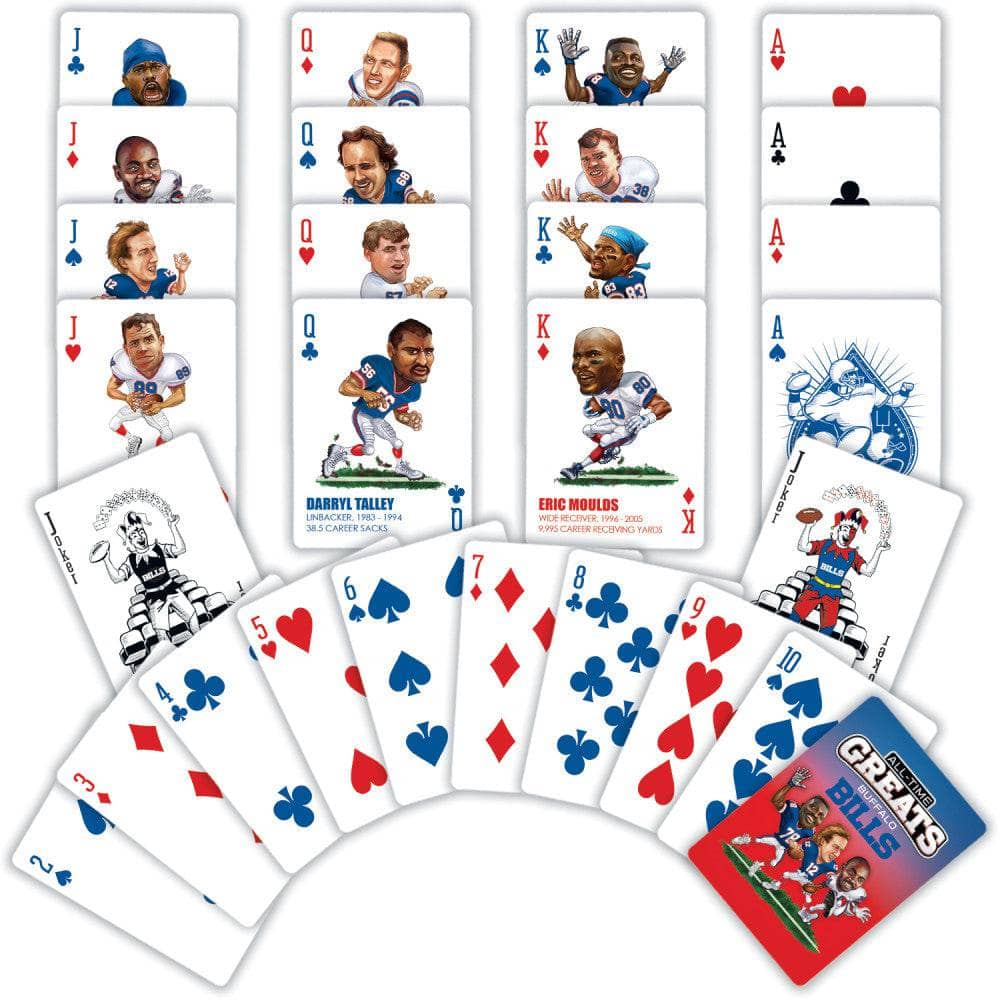 Buffalo Bills All-Time Greats Playing Cards - 54 Card Deck - Image 2