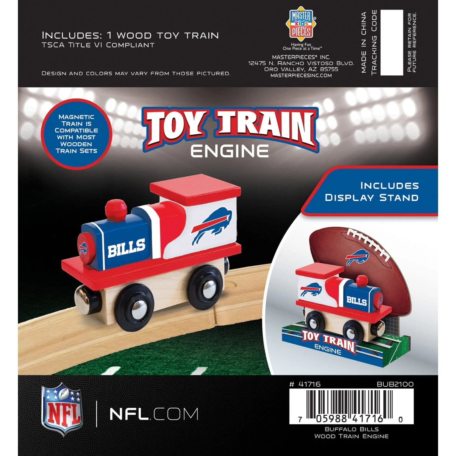 Buffalo Bills Toy Train Engine - Image 3