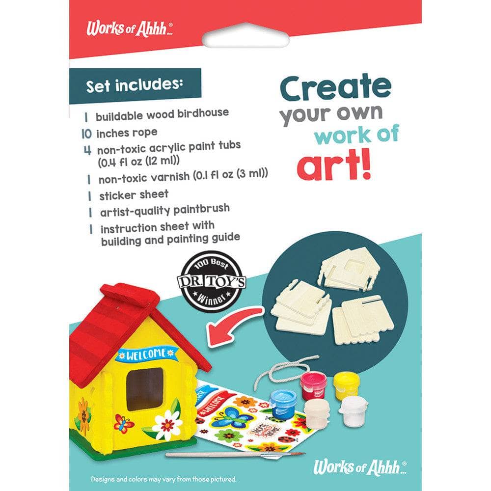 Birdhouse Wood Craft & Paint Kit - Image 3