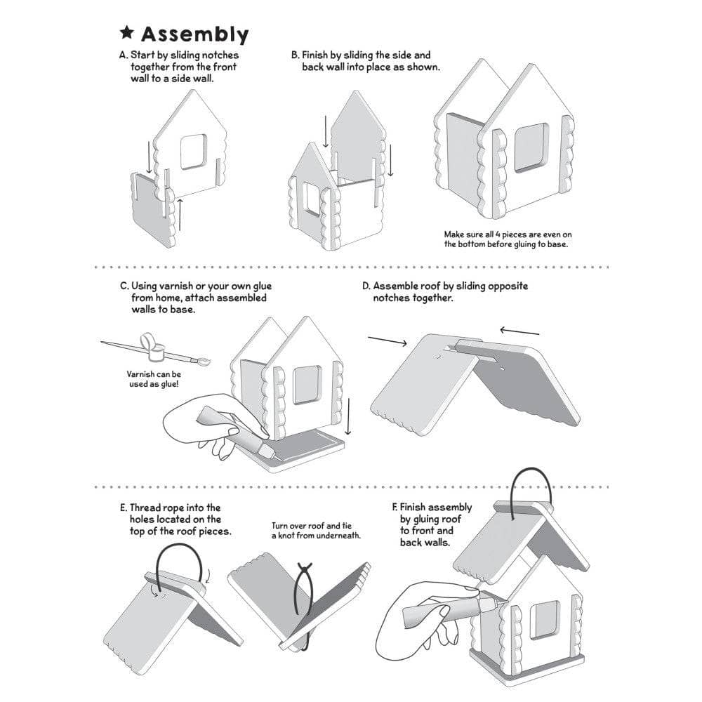 Birdhouse Wood Craft & Paint Kit - Image 5