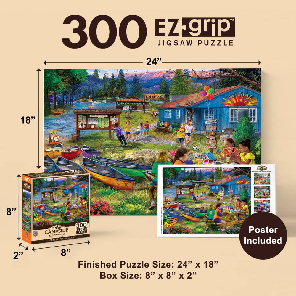 Campside - Camp Wiwanago 300 Piece EZ Grip Jigsaw Puzzle - Image 5