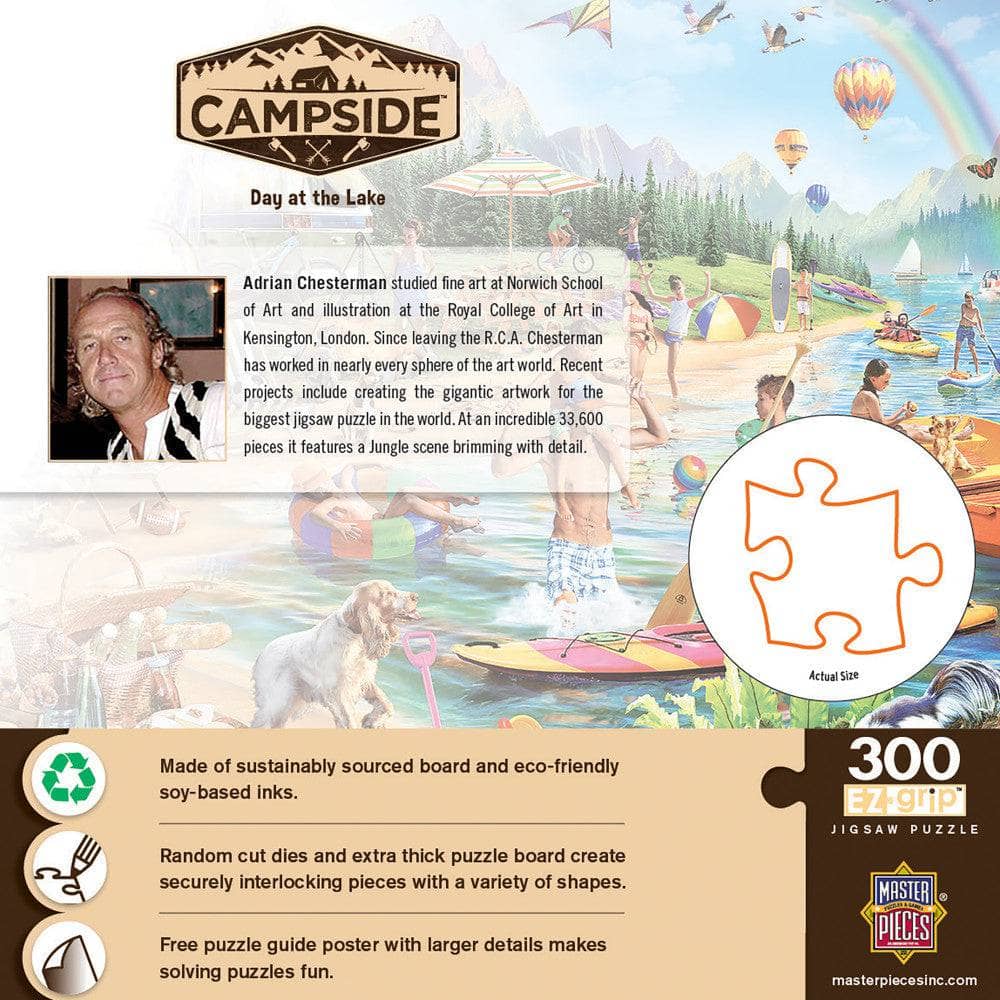 Campside - Day at the Lake 300 Piece EZ Grip Jigsaw Puzzle - Image 3