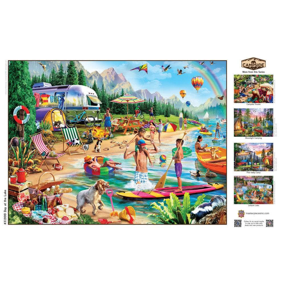 Campside - Day at the Lake 300 Piece EZ Grip Jigsaw Puzzle - Image 4