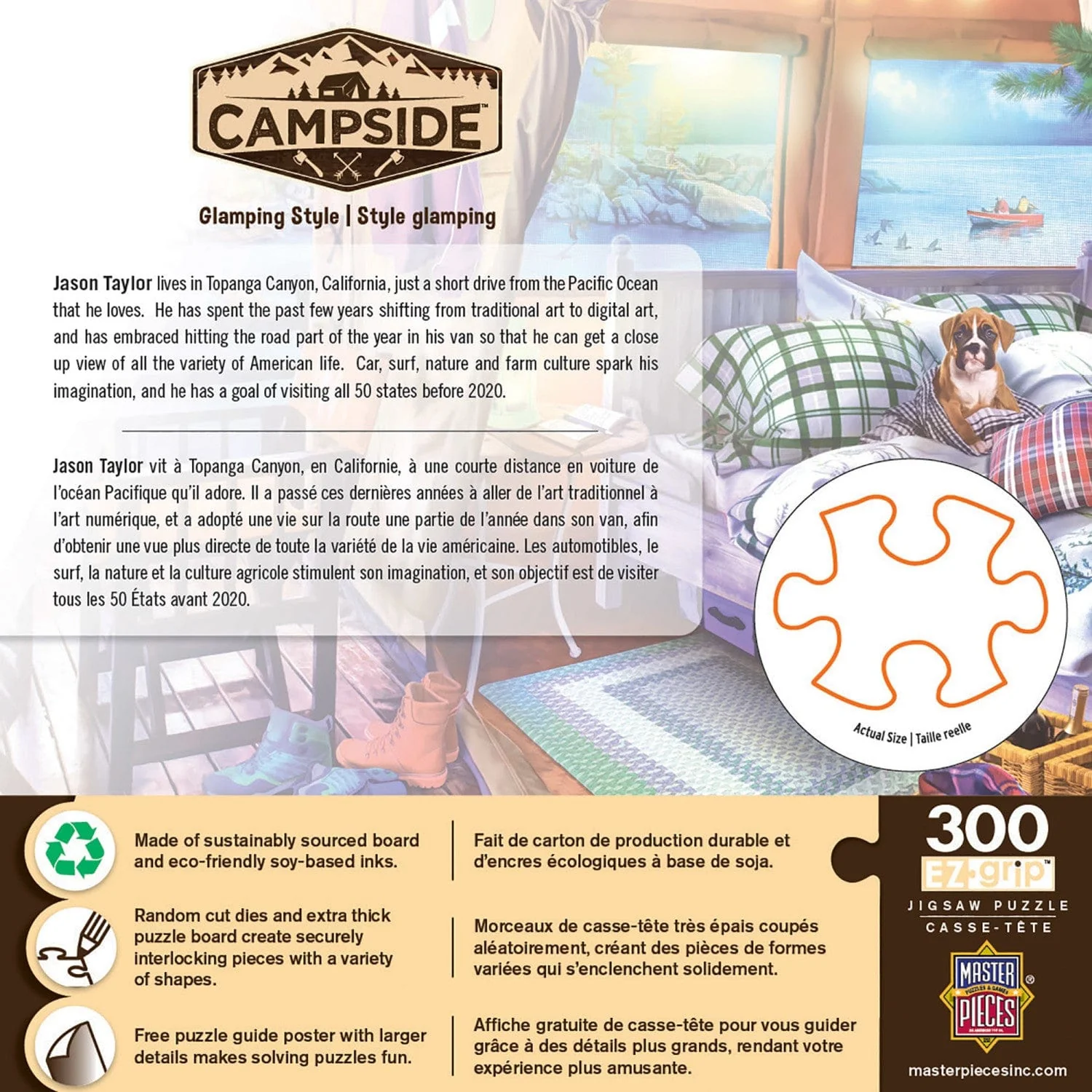 Campside - Glamping Style 300 Piece EZ Grip Jigsaw Puzzle - Image 3