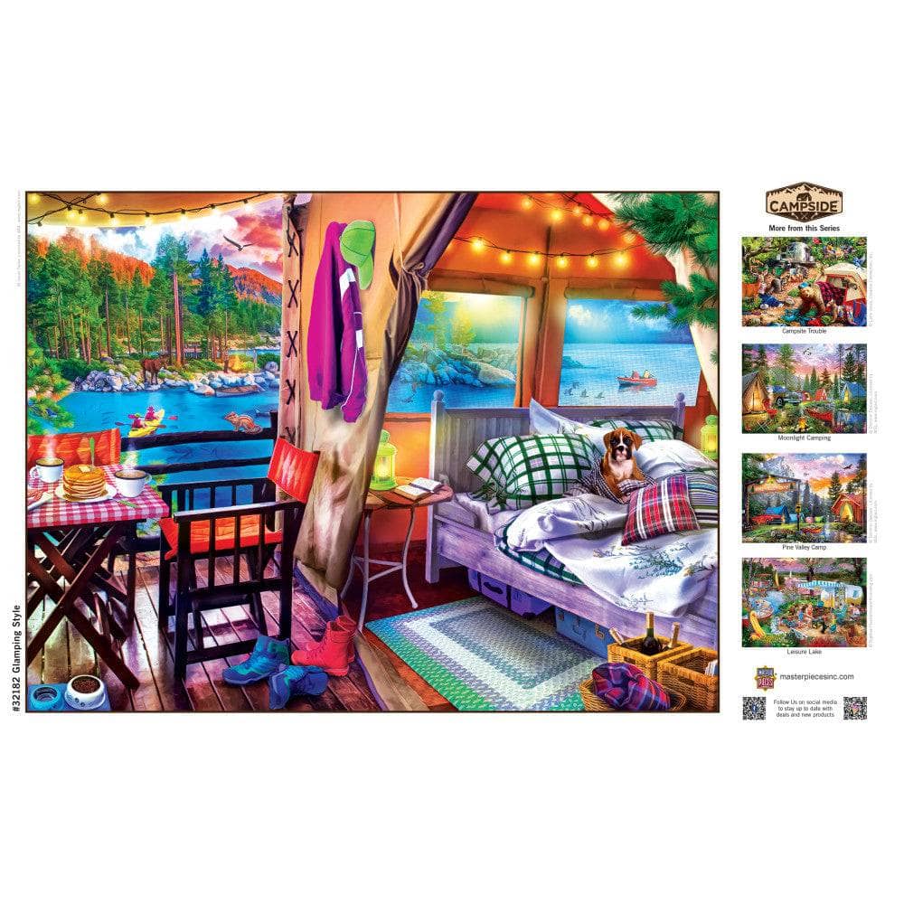 Campside - Glamping Style 300 Piece EZ Grip Jigsaw Puzzle - Image 4