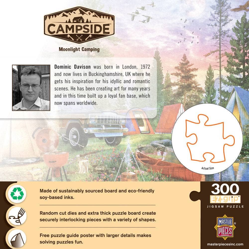 Campside - Moonlight Camping 300 Piece EZ Grip Jigsaw Puzzle - Image 3