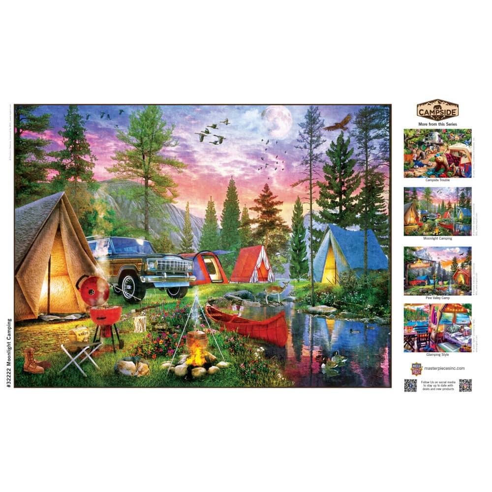 Campside - Moonlight Camping 300 Piece EZ Grip Jigsaw Puzzle - Image 4