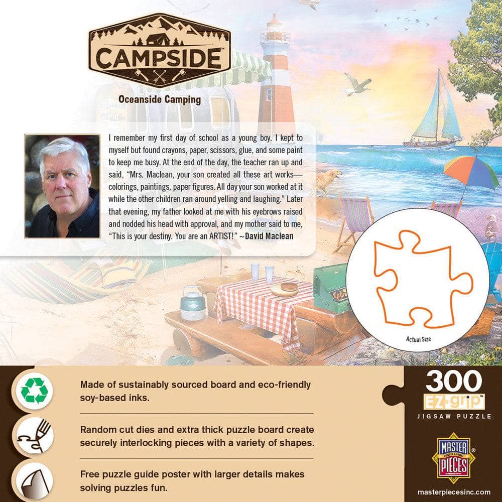 Campside - Oceanside Camping 300 Piece EZ Grip Jigsaw Puzzle - Image 3