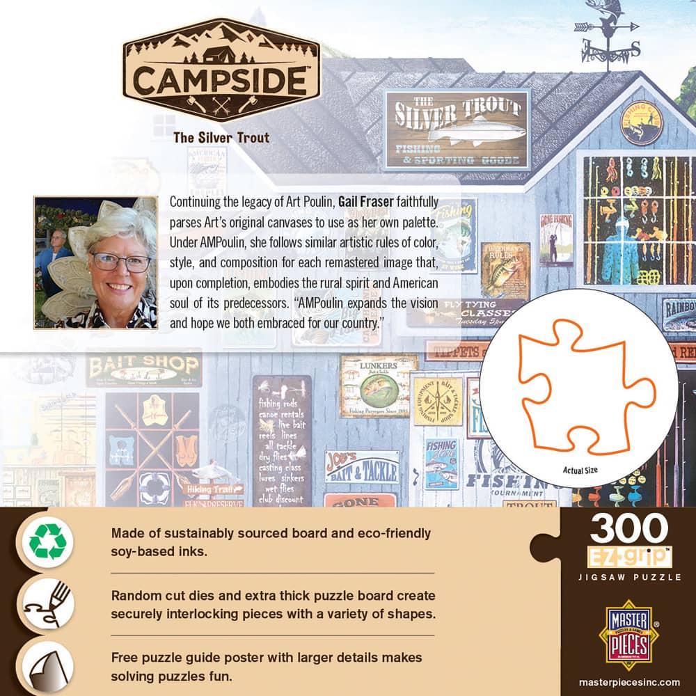 Campside - The Silver Trout 300 Piece EZ Grip Jigsaw Puzzle - Image 3