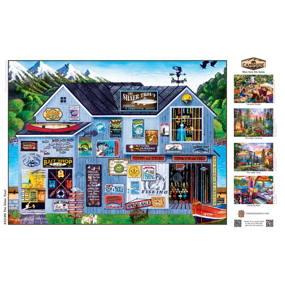 Campside - The Silver Trout 300 Piece EZ Grip Jigsaw Puzzle - Image 4