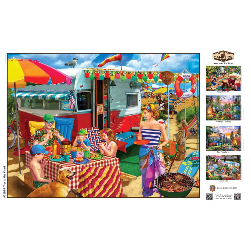 Campside - Trip to the Coast 300 Piece EZ Grip Jigsaw Puzzle - Image 4