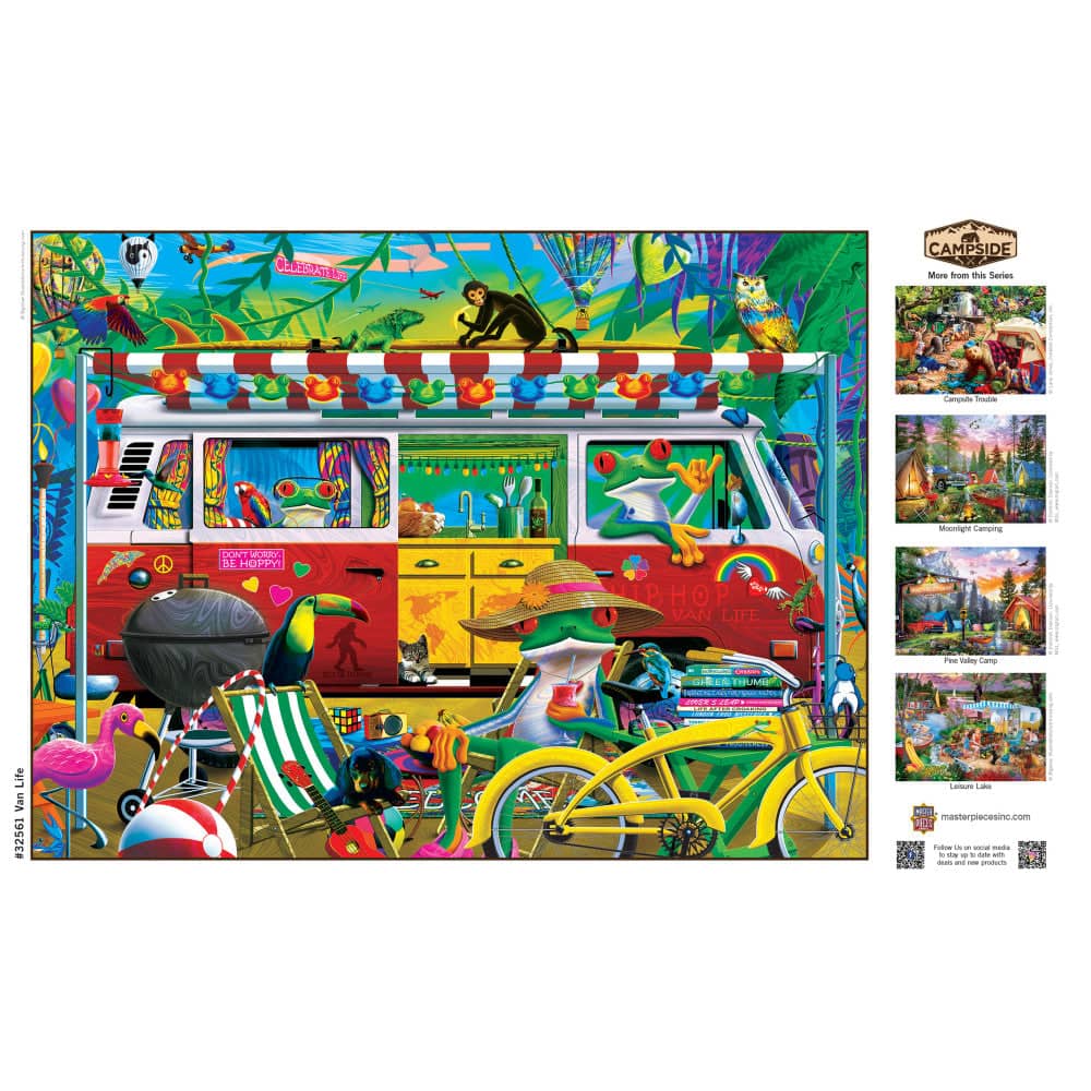 Campside - Van Life 300 Piece EZ Grip Jigsaw Puzzle - Image 4