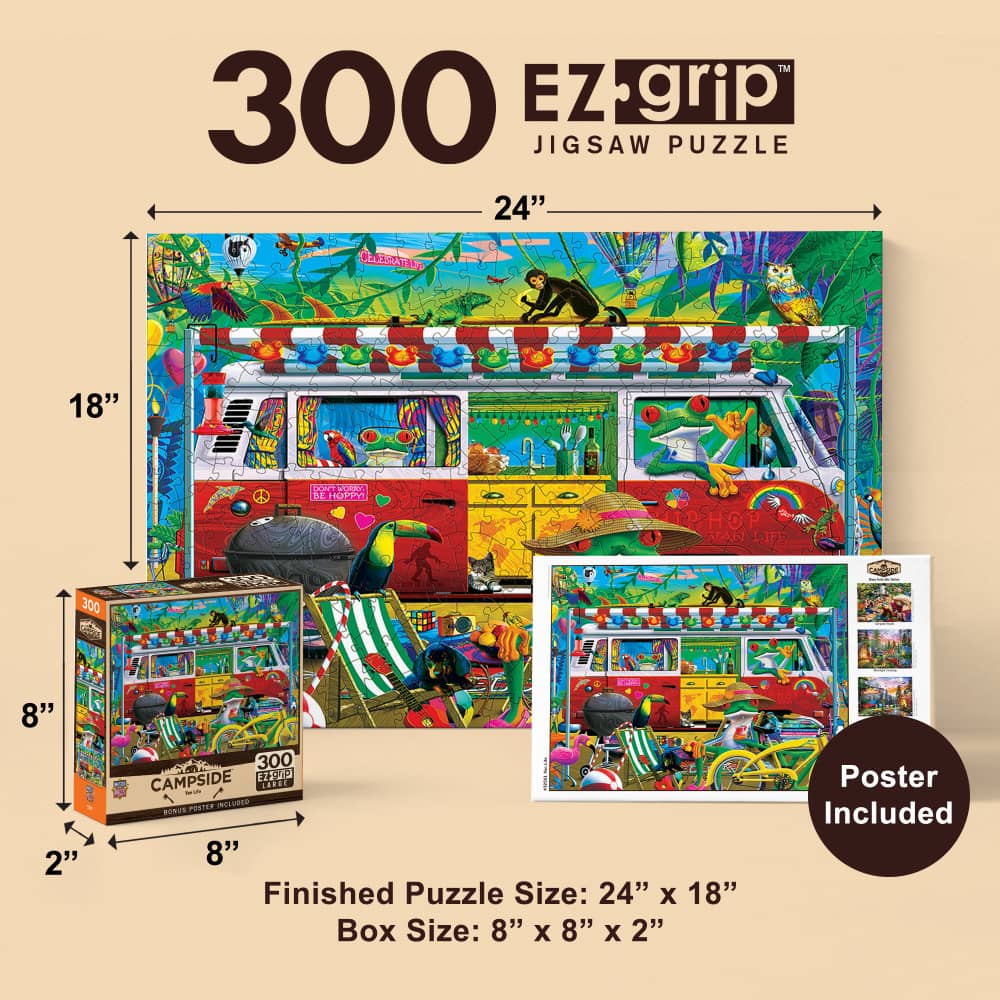 Campside - Van Life 300 Piece EZ Grip Jigsaw Puzzle - Image 5