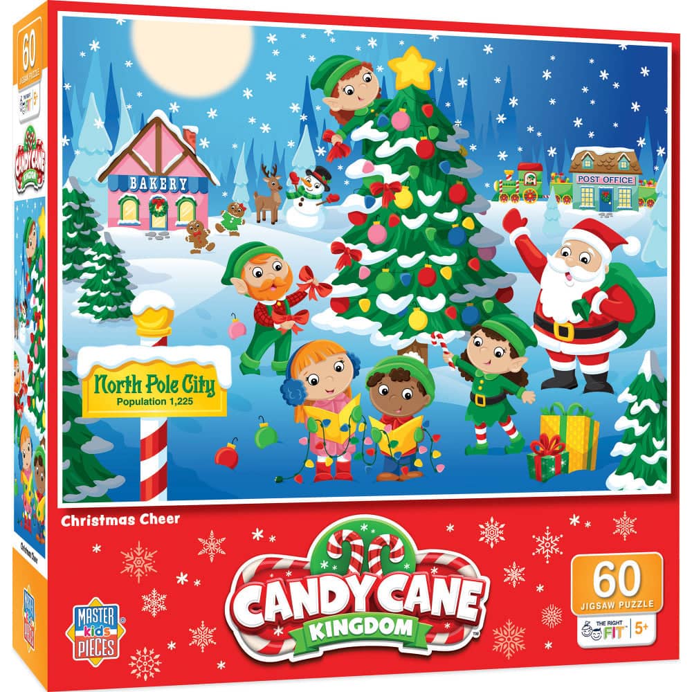 Candy Cane Kingdom - Christmas Cheer 60 Piece Jigsaw Puzzle