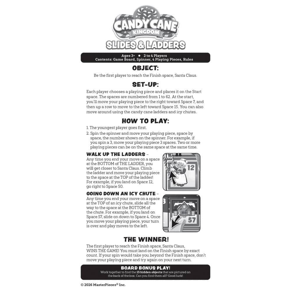 Candy Cane Kingdom - Slides & Ladders Board Game - Image 4