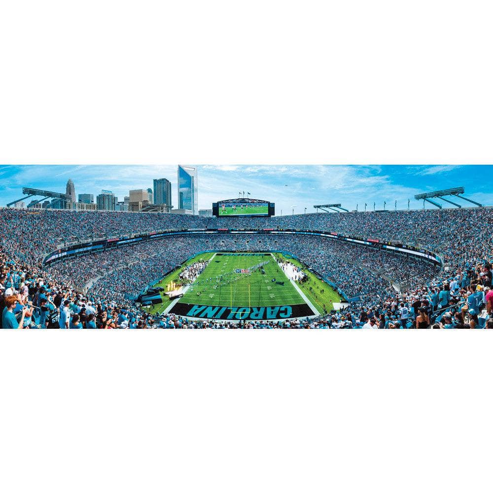 Carolina Panthers - 1000 Piece Panoramic Jigsaw Puzzle - End View - Image 2