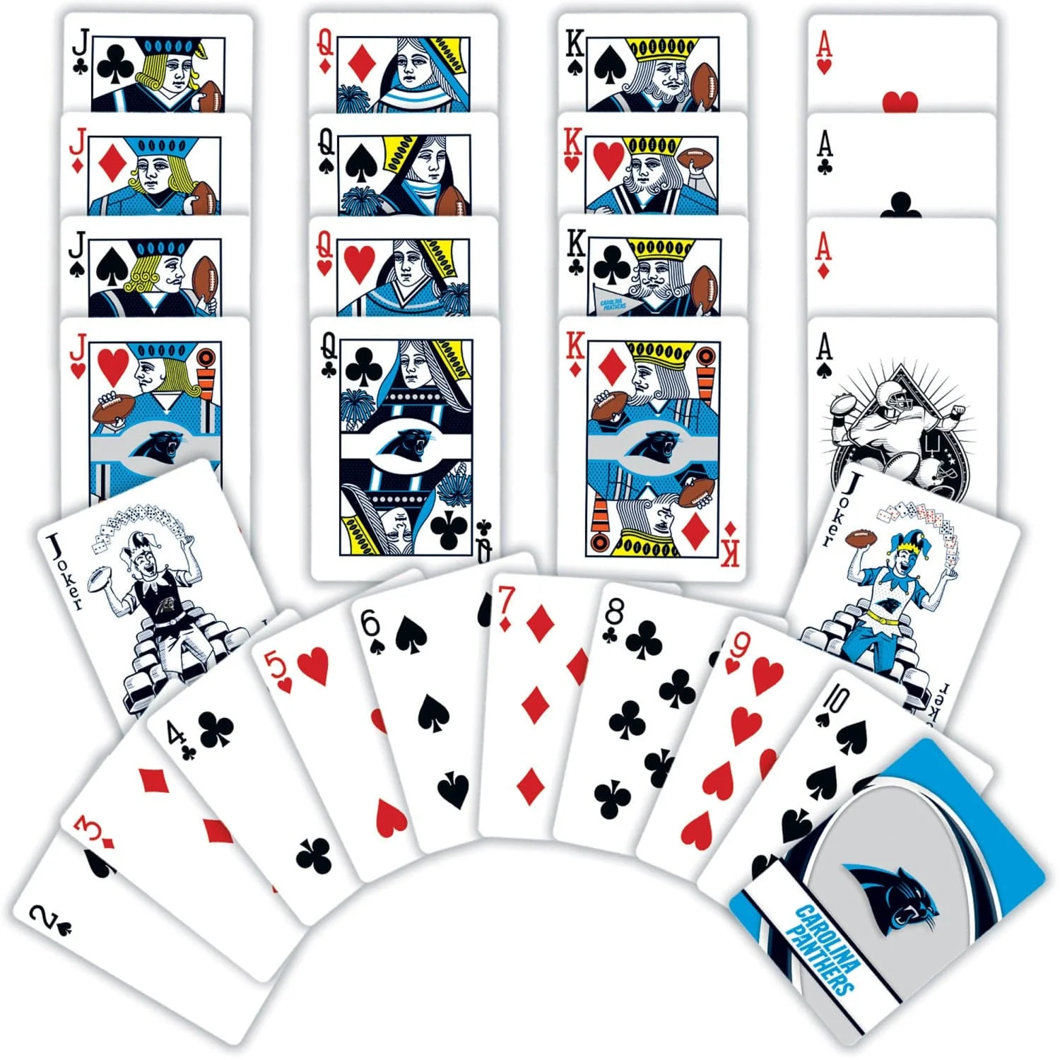Carolina Panthers Playing Cards - 54 Card Deck - Image 2