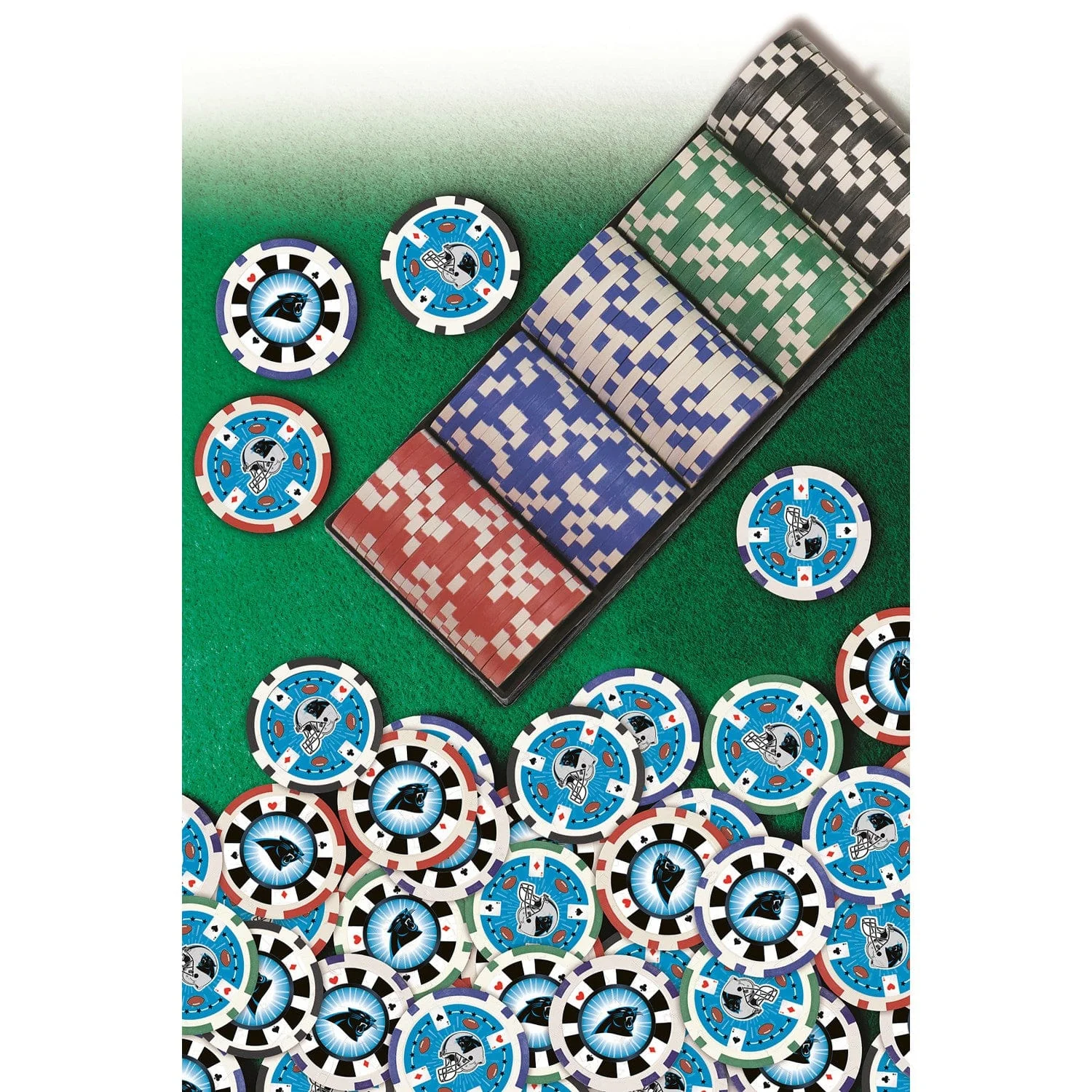 Carolina Panthers 100 Piece Poker Chips - Image 5