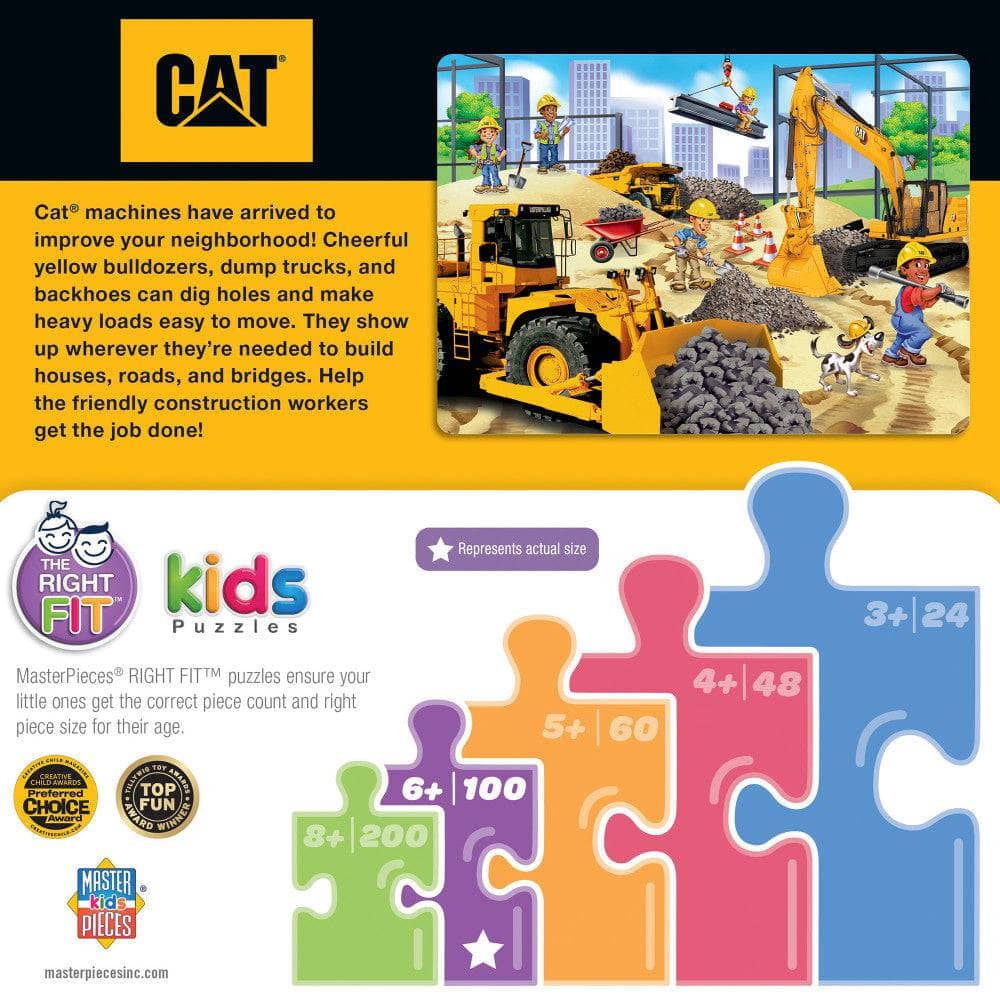 CAT - Building Time 100 Piece Jigsaw Puzzle - Image 3