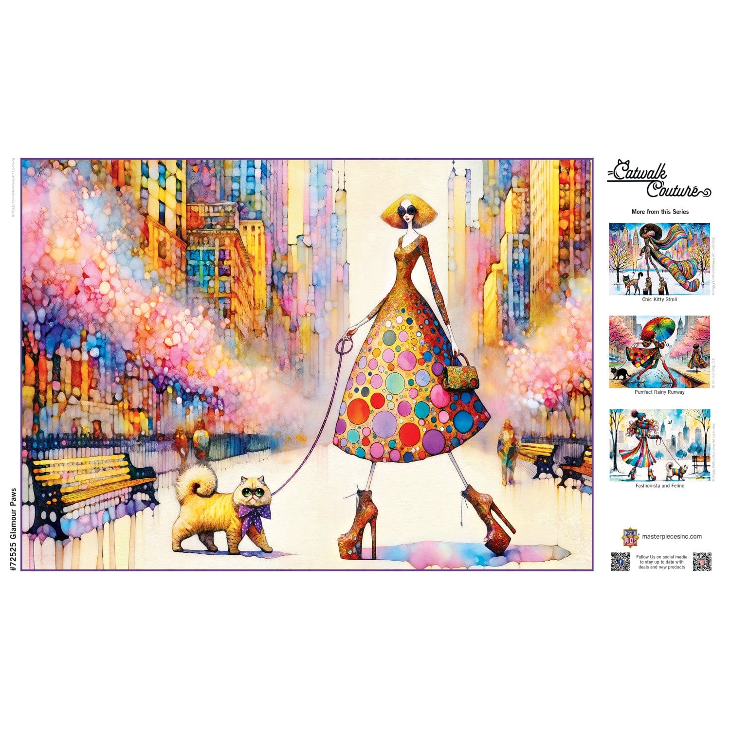 Catwalk Couture - Glamour Paws 1000 Piece Jigsaw Puzzle - Image 4