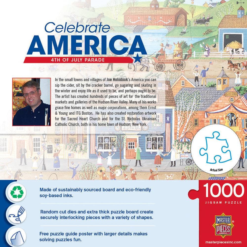 Celebrate America - 4th of July Parade 1000 Piece Jigsaw Puzzle - Image 3