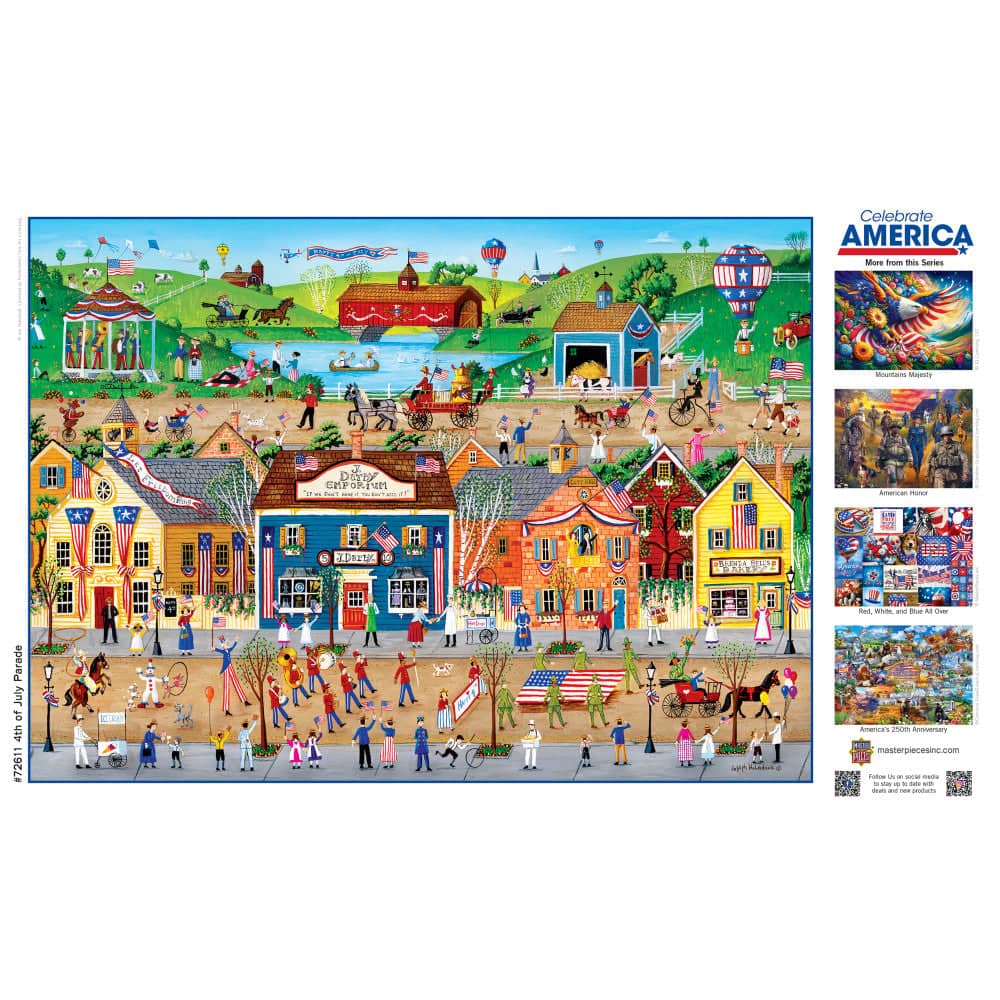 Celebrate America - 4th of July Parade 1000 Piece Jigsaw Puzzle - Image 4