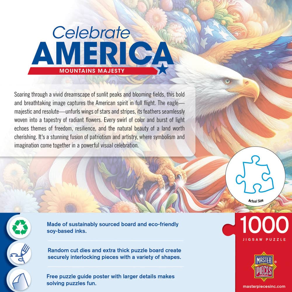 Celebrate America - Mountains Majesty 1000 Piece Jigsaw Puzzle - Image 3