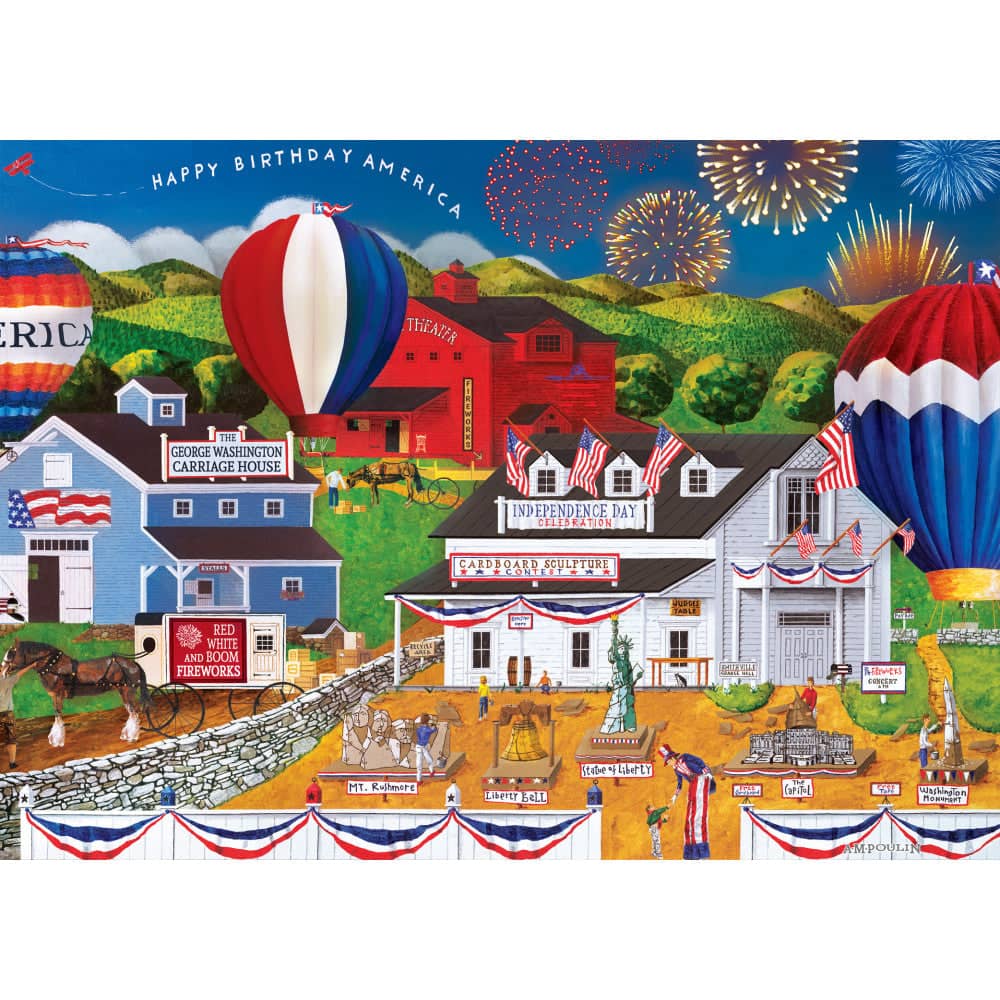 Celebrate America - Stars & Stripes 1000 Piece Jigsaw Puzzle - Image 2