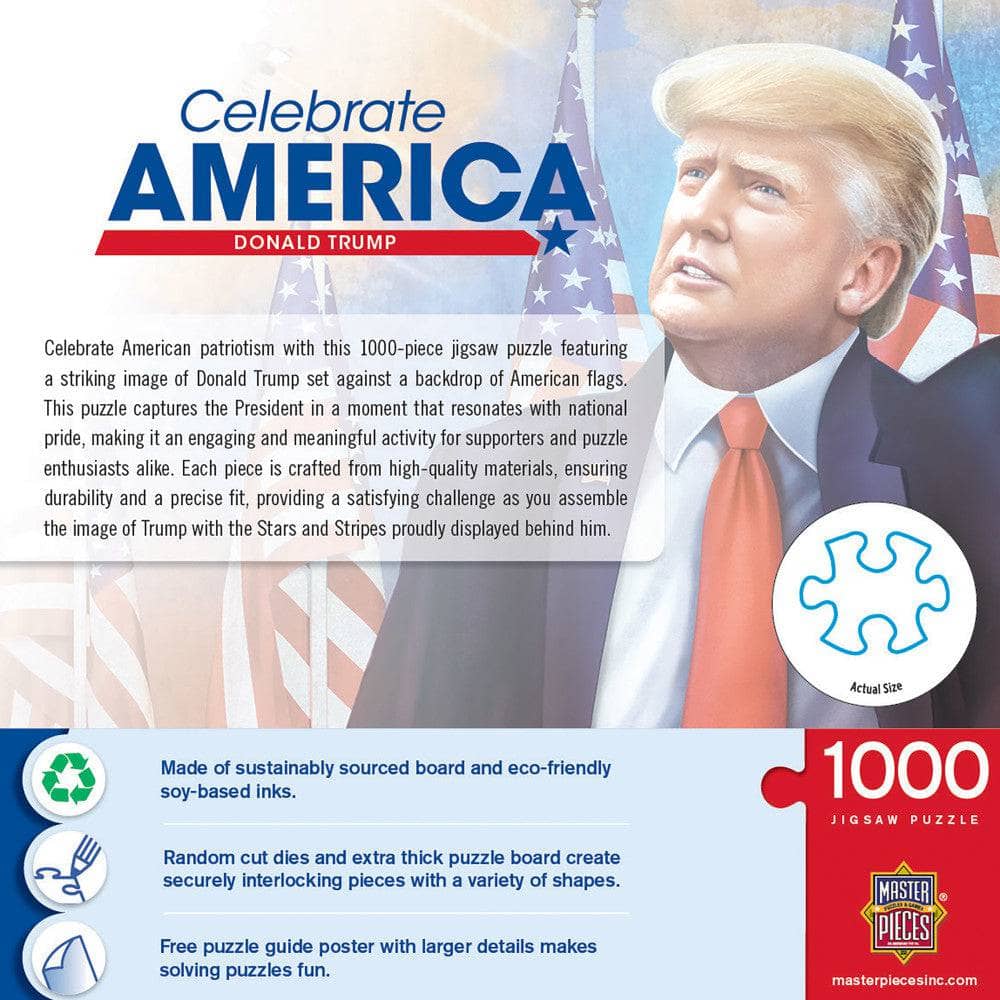 Celebrate America - Donald Trump 1000 Piece Jigsaw Puzzle - Image 3