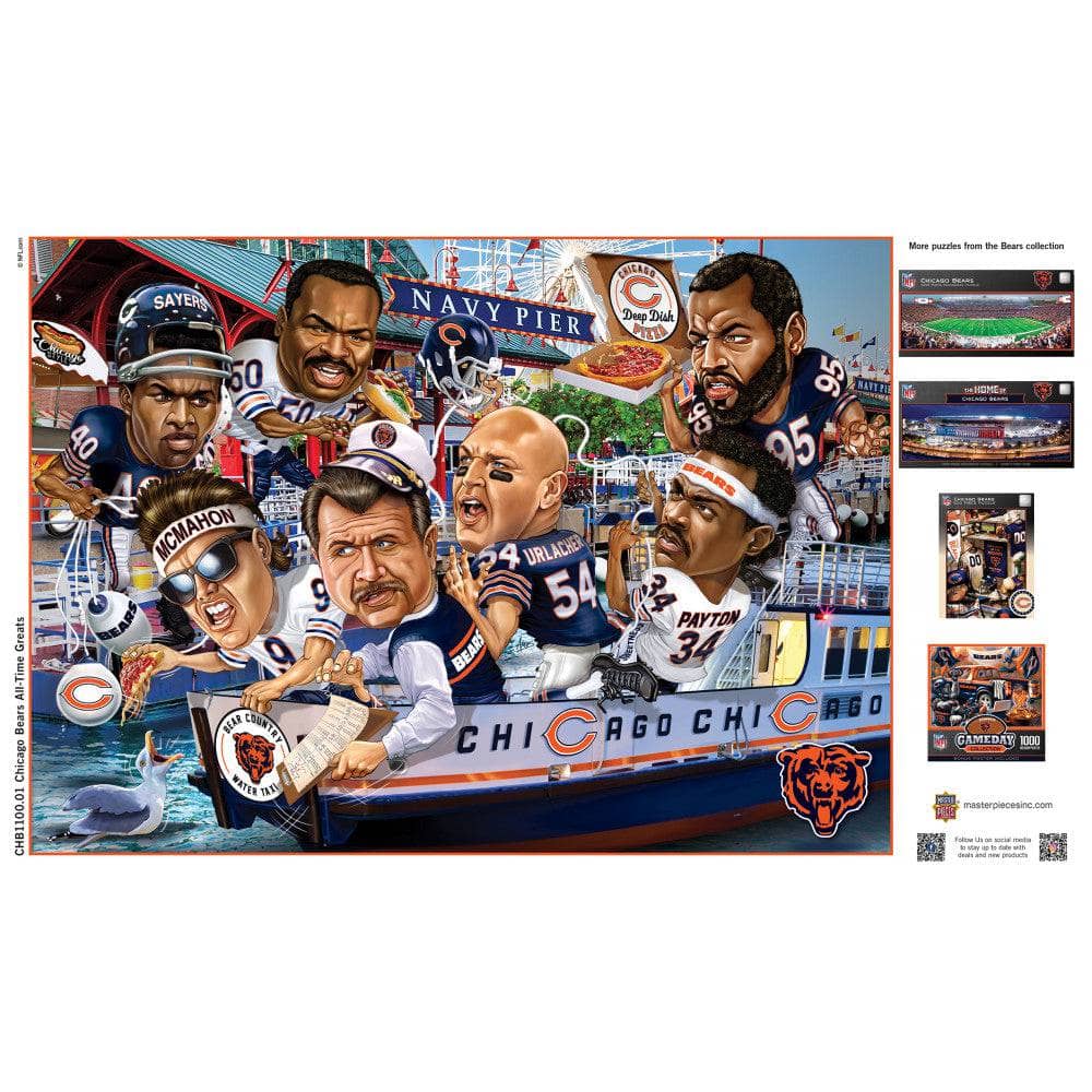 Chicago Bears - All Time Greats 500 Piece Jigsaw Puzzle - Image 4