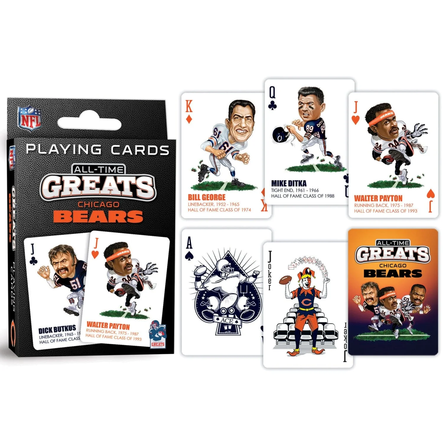 Chicago Bears All-Time Greats Playing Cards - 54 Card Deck - Image 3