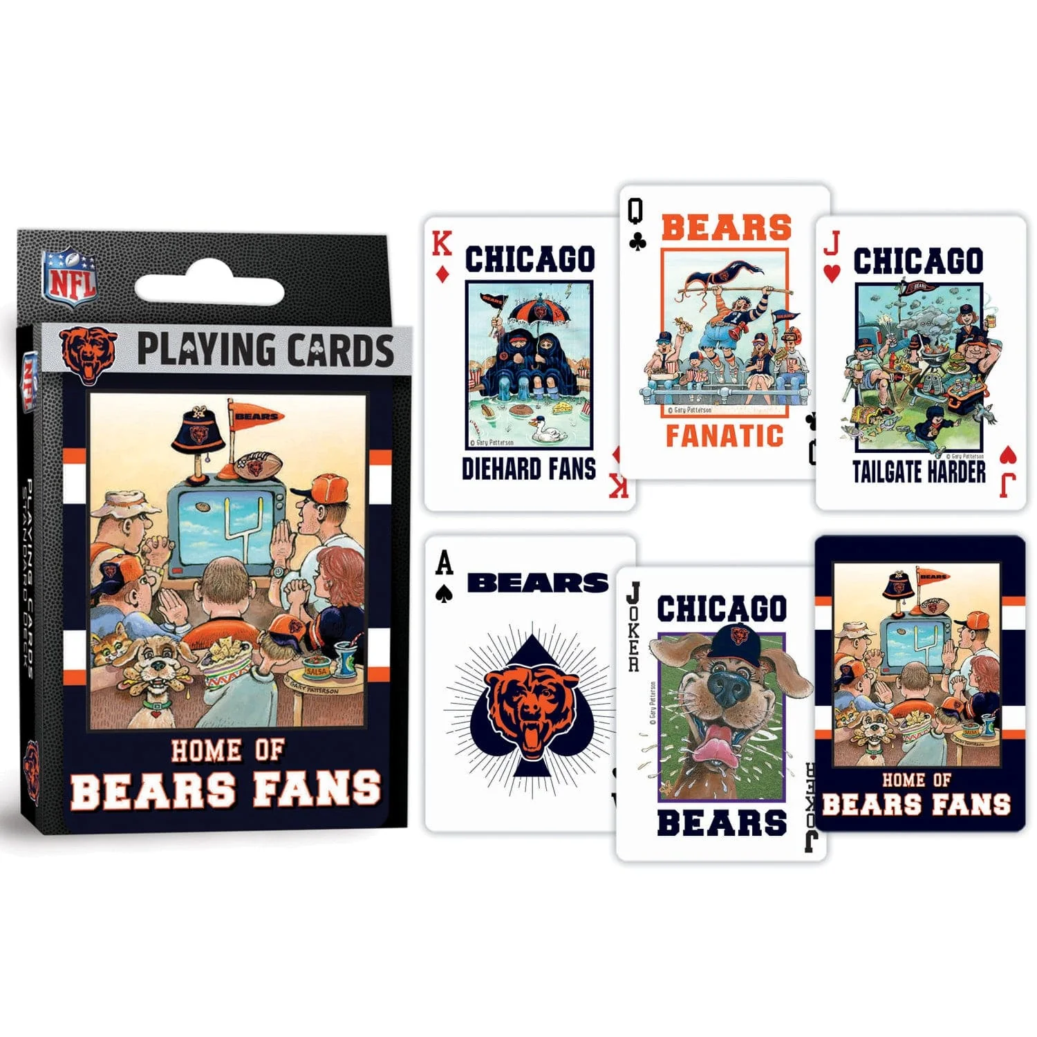 Chicago Bears Fan Deck Playing Cards - 54 Card Deck - Image 3