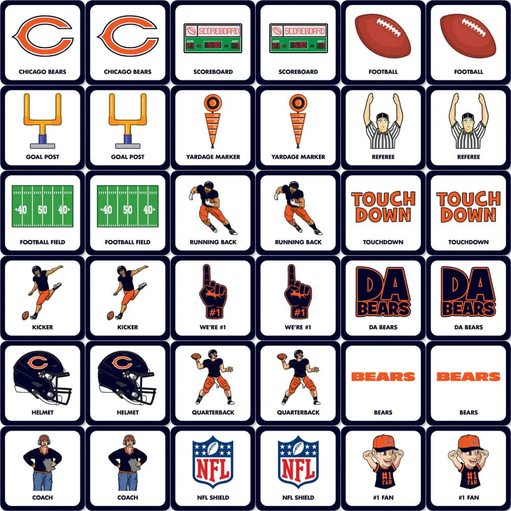 Chicago Bears Matching Game - Image 2