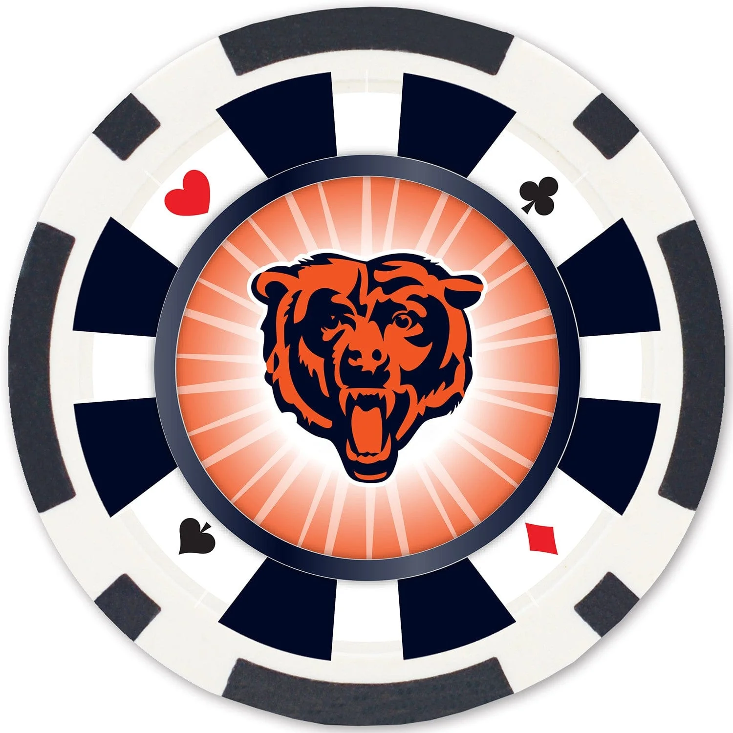 Chicago Bears 100 Piece Poker Chips - Image 2