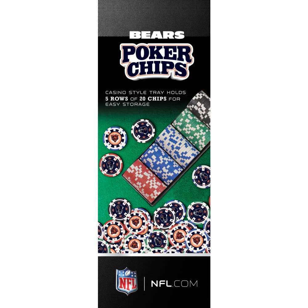 Chicago Bears 100 Piece Poker Chips - Image 4