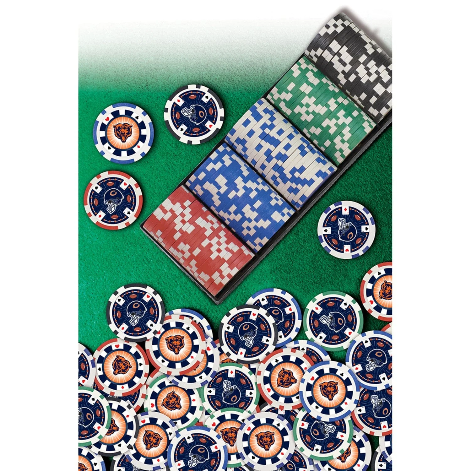 Chicago Bears 100 Piece Poker Chips - Image 5