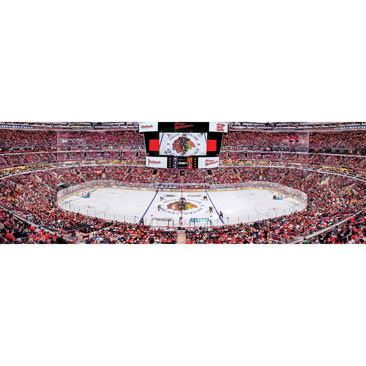 Chicago Blackhawks - 1000 Piece Panoramic Jigsaw Puzzle - Image 2