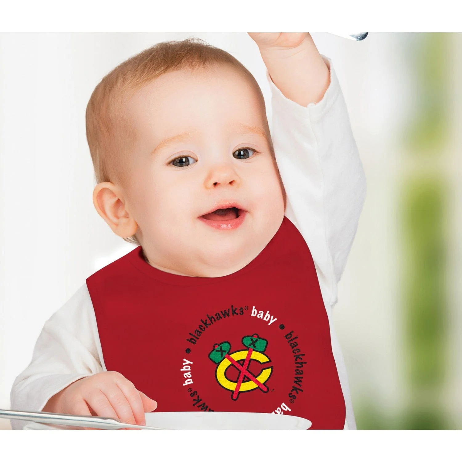 Chicago Blackhawks - Baby Bibs 2-Pack - Red & Black - Image 3