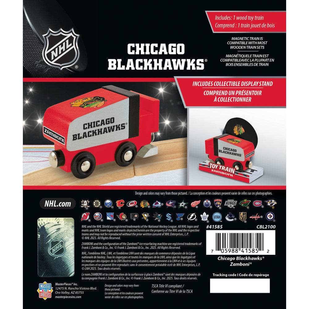 Chicago Blackhawks Toy Zamboni Train Engine - Image 3