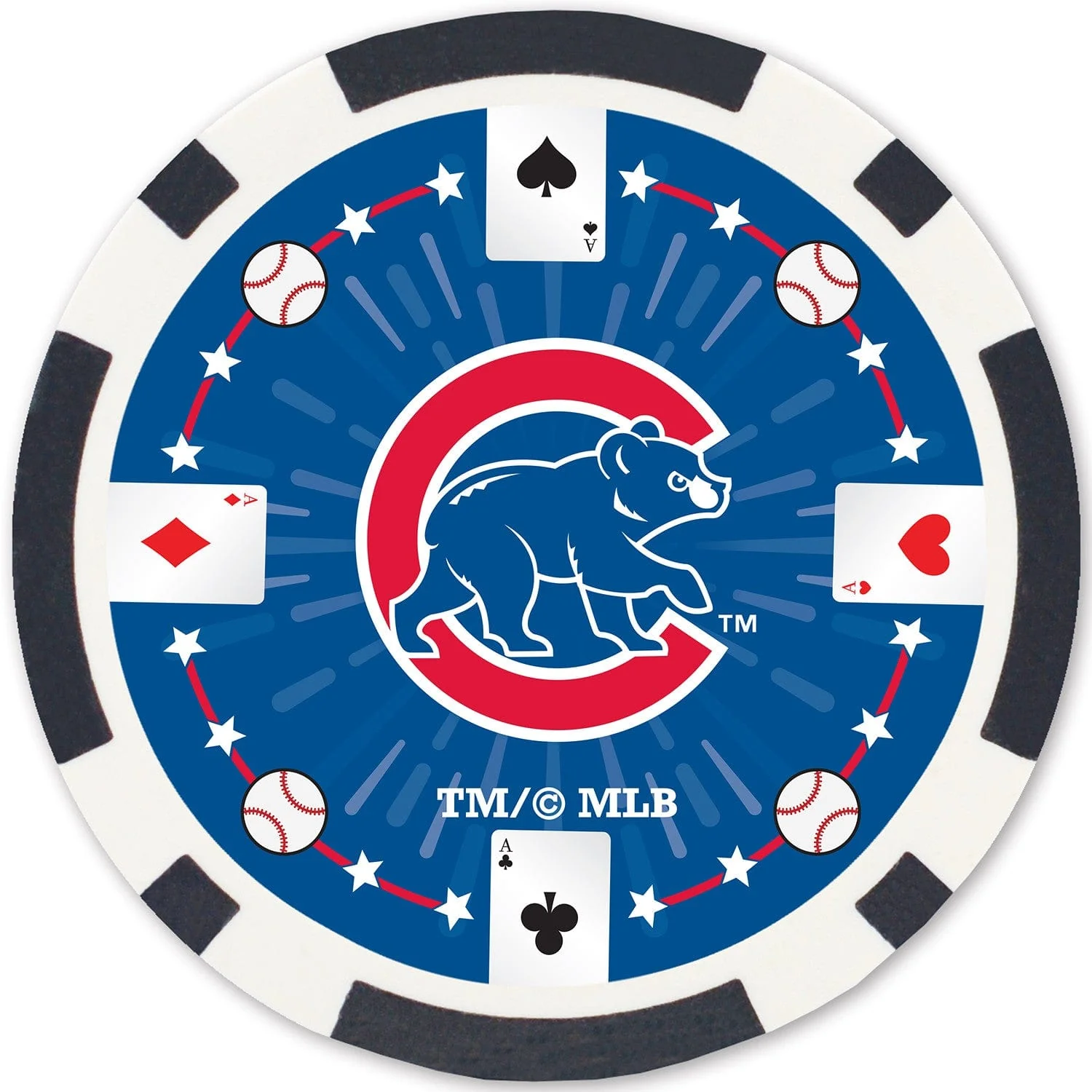 Chicago Cubs 100 Piece Poker Chips - Image 3