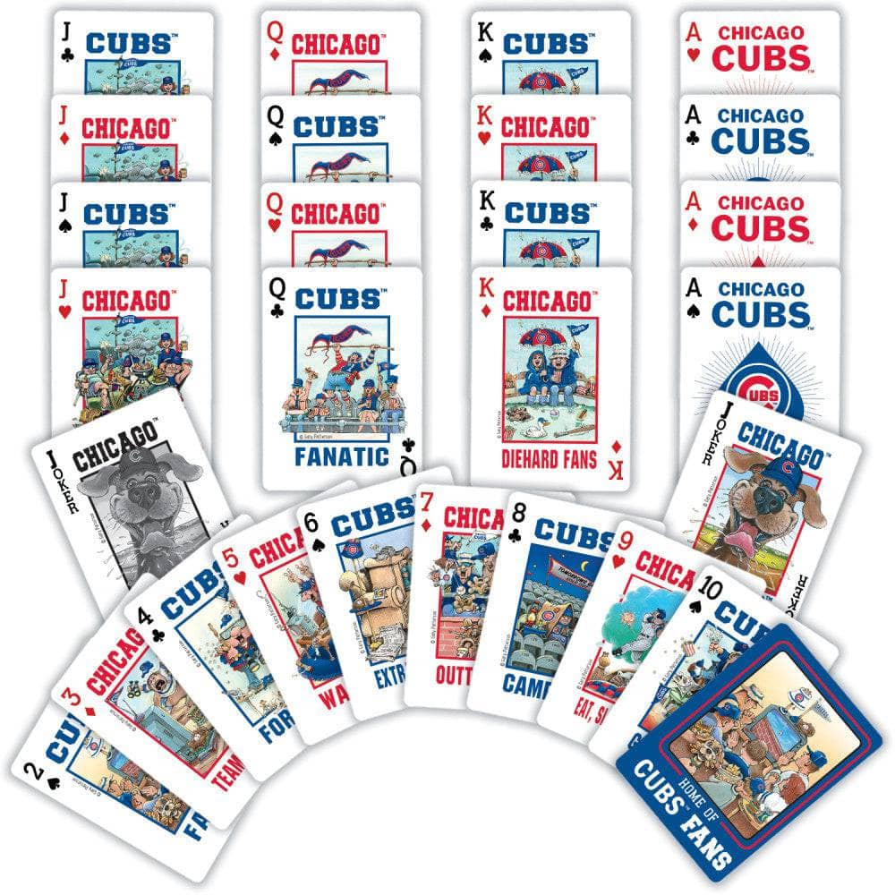 Chicago Cubs Fan Deck Playing Cards - 54 Card Deck - Image 2