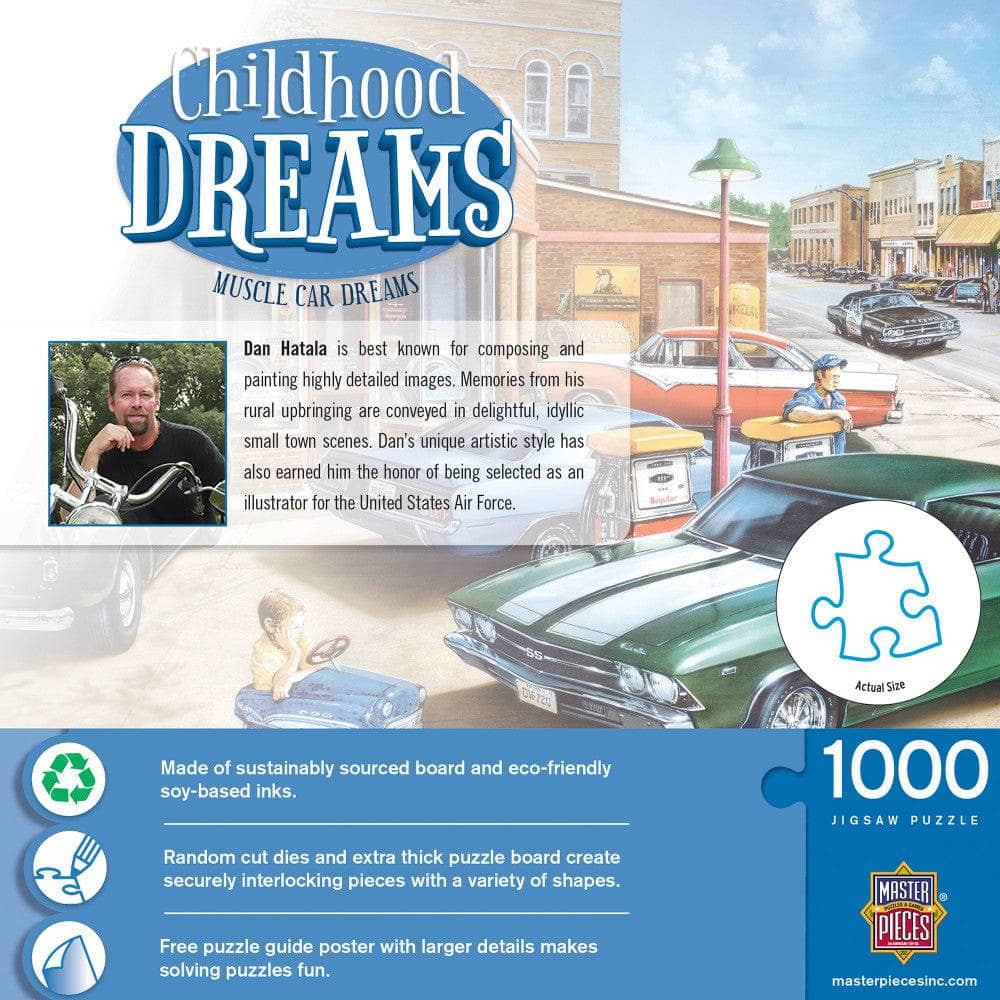 Childhood Dreams - Muscle Car Dreams 1000 Piece Jigsaw Puzzle - Image 3