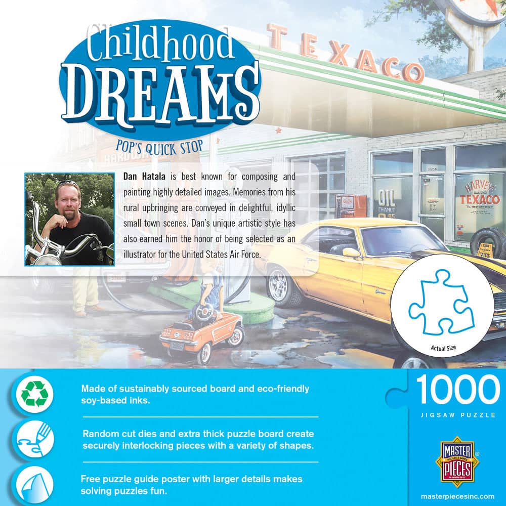 Childhood Dreams - Pop's Quick Stop 1000 Piece Jigsaw Puzzle - Image 3