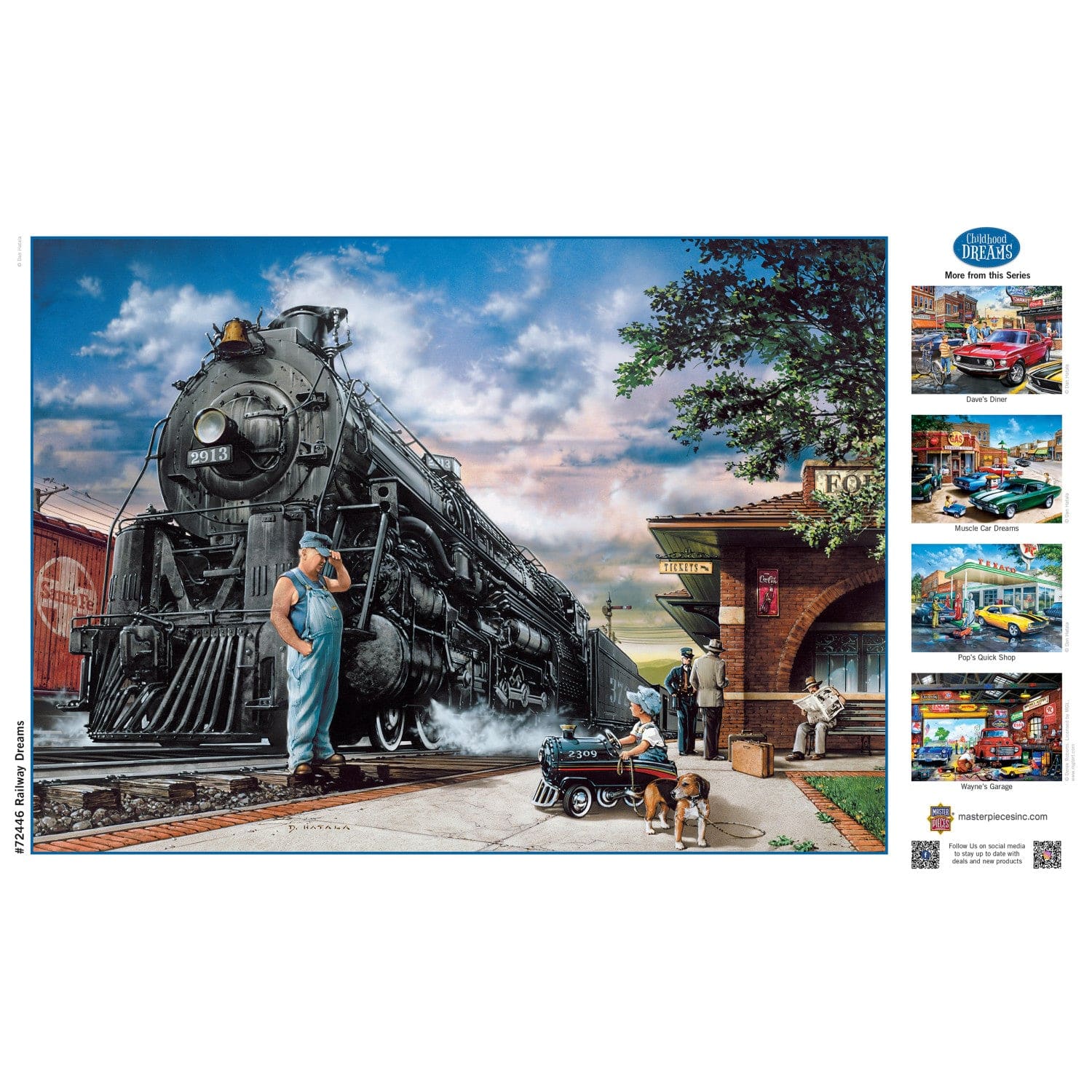 Childhood Dreams - Railway Dreams 1000 Piece Jigsaw Puzzle - Image 4