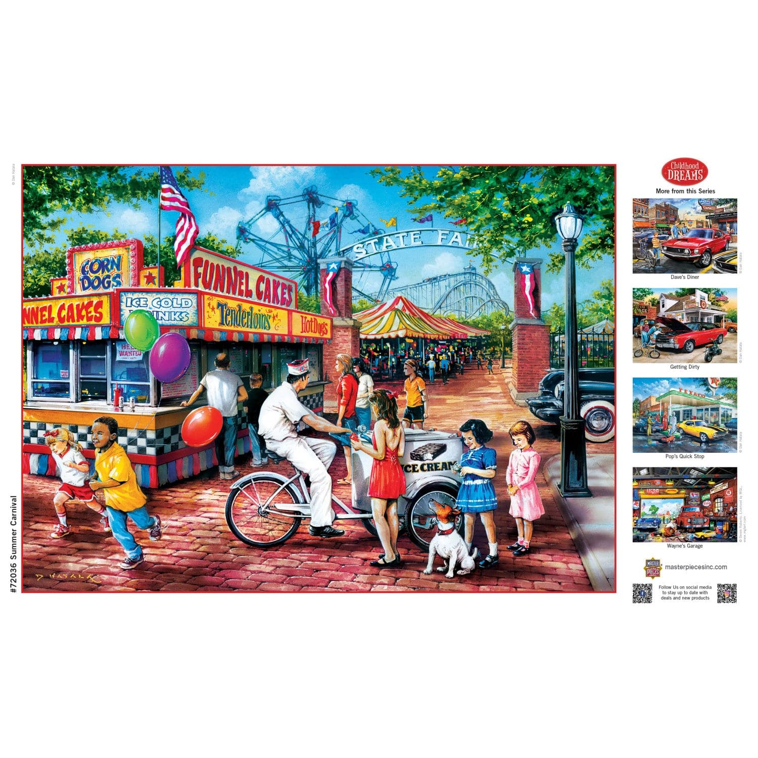 Childhood Dreams - Summer Carnival 1000 Piece Jigsaw Puzzle - Image 4