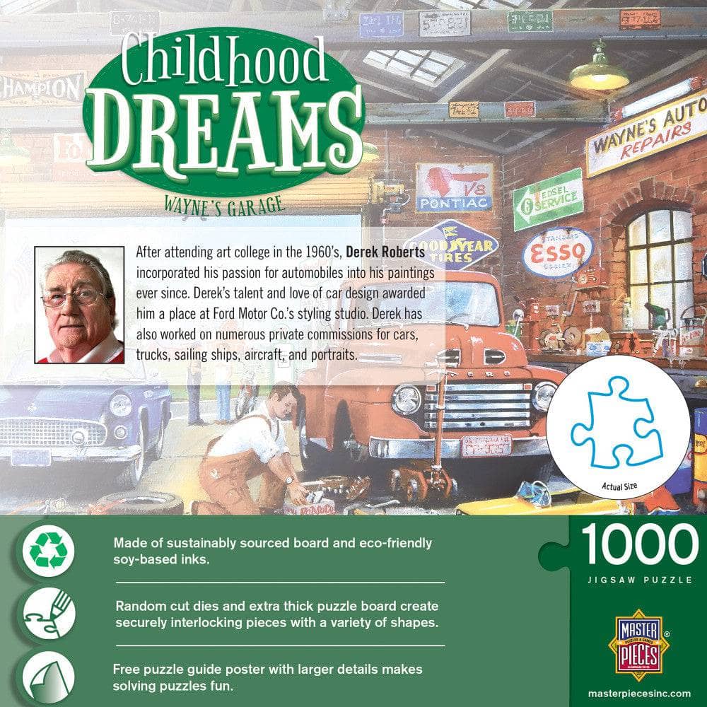 Childhood Dreams - Wayne's Garage 1000 Piece Jigsaw Puzzle - Image 3