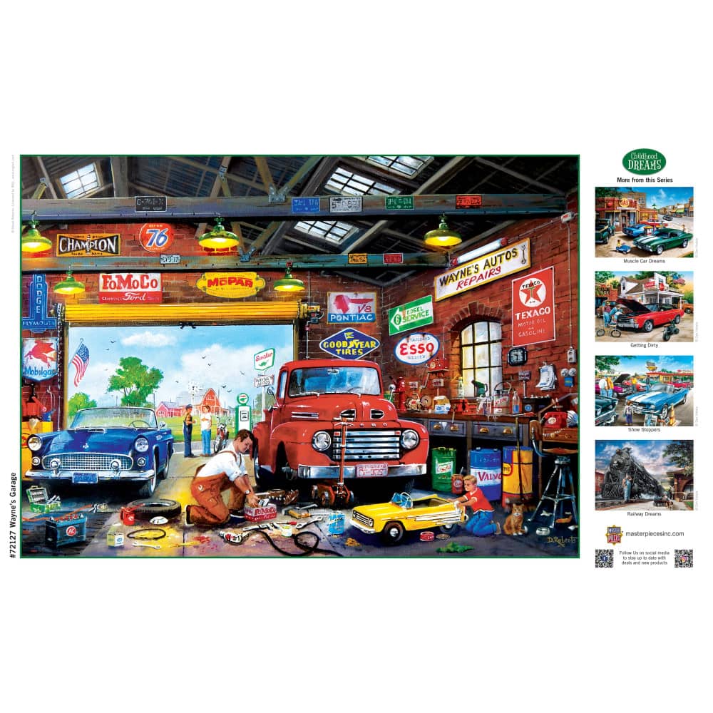 Childhood Dreams - Wayne's Garage 1000 Piece Jigsaw Puzzle - Image 4